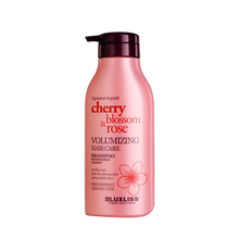Load image into Gallery viewer, LUXLISS Volumizing Japanese legend Cherry blossom & Rose oil shampoo 500ml.