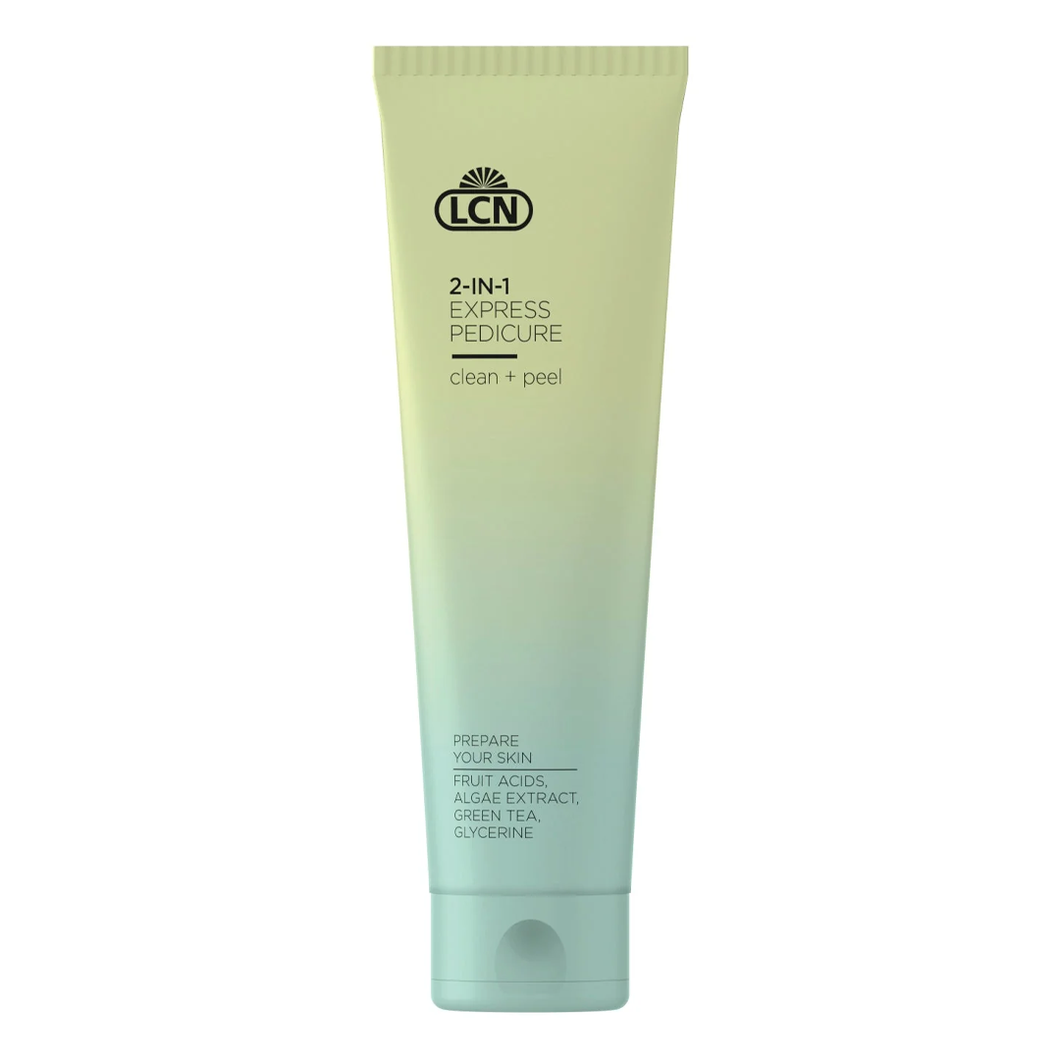 LCN Foot Care | 2-in-1 Express Pedicure Clean + Peel 100ml.