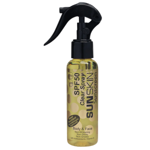 SUNSKIN Neuro-Cosmetics | Body & Face - SPF50 Clear Spray Sunscreen