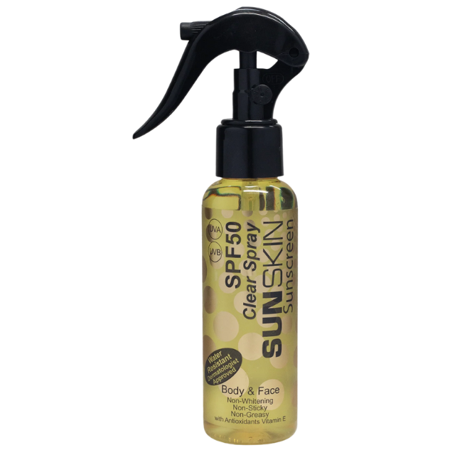 SUNSKIN Neuro-Cosmetics | Body & Face - SPF50 Clear Spray Sunscreen