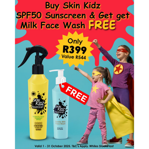 SUNSKIN | Skin Kidz SPF50 Body & Face Spray Dry Touch Full Spectrum 150ml.