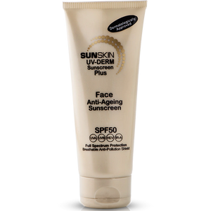 SUNSKIN | UV-Derm SPF50 Face Anti-Ageing Cream Gel Sunscreen 75ml.