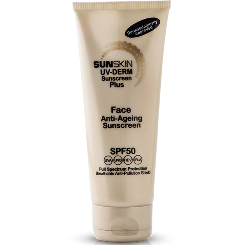 SUNSKIN | UV-Derm SPF50 Face Anti-Ageing Cream Gel Sunscreen 75ml.