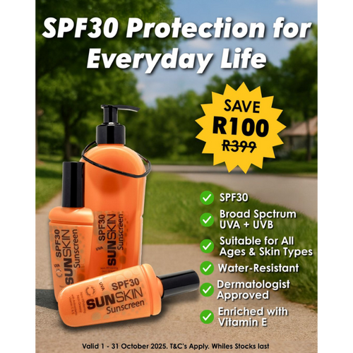 SUNSKIN | Original SPF30 Body & Face Sunscreen Twin Pack 250ml.