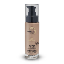 Load image into Gallery viewer, SUNSKIN | FACE Tinted Cream-Gel Sunscreen SPF50 Glass Bottle