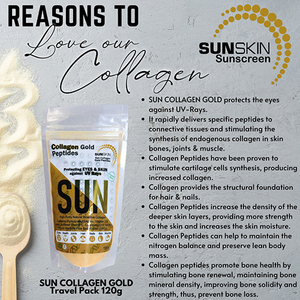 SUNSKIN | SUN COLLAGEN GOLD Peptides Travel Pack 110g.