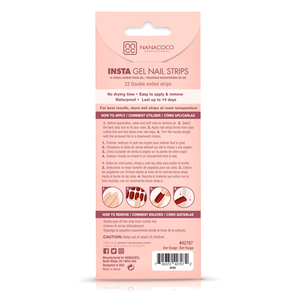 Nanacoco Professional | Insta Gel Nail Strips-Bon Voyage-Gloss