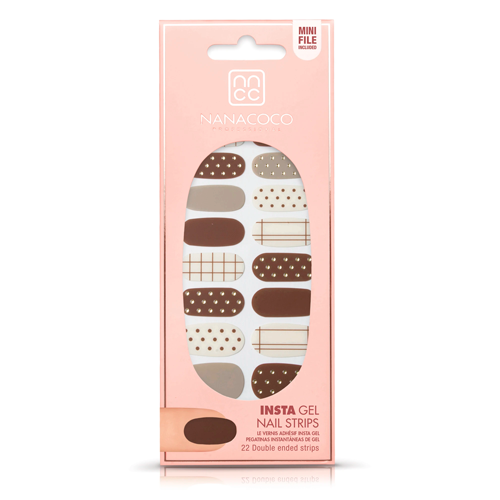 Nanacoco Professional | Insta Gel Nail Strips-Box of Chocolates-Matte