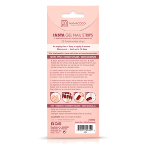 Nanacoco Professional | Insta Gel Nail Strips-Dazzling Glitter-Gloss