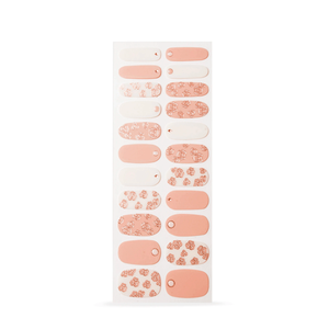 Nanacoco Professional | Insta Gel Nail Strips-Rose Gold Garden-Gloss