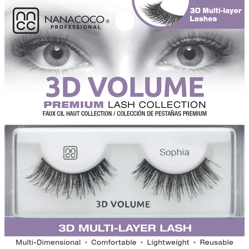 Nanacoco Professional | 3D Volume Lashes–Sophia