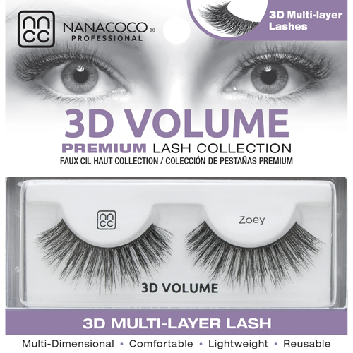 Nanacoco Professional | 3D Volume Lashes–Zoey