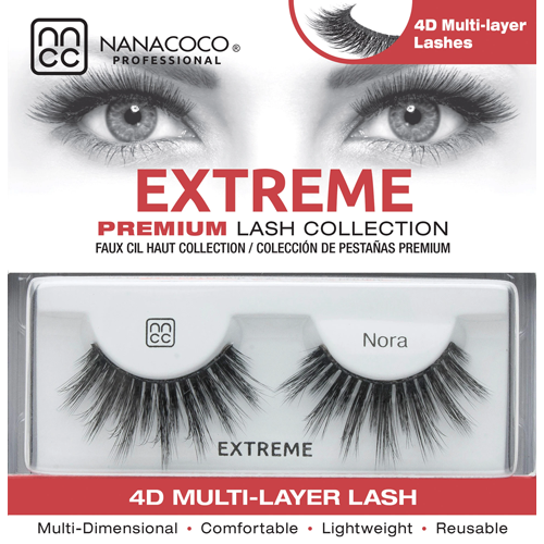 Nanacoco Professional | Extreme Lashes–Nora (Black 4D)