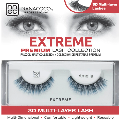 Nanacoco Professional | Extreme Lashes–Amelia (Blue 3D)