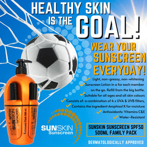 SUNSKIN | Skin Kidz SPF50 Sunscreen Pack 500ml.