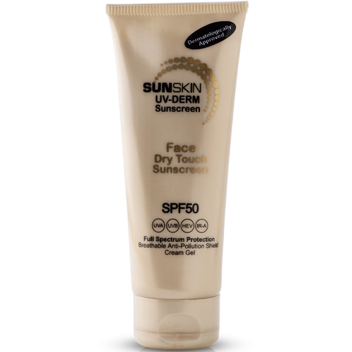 SUNSKIN | UV-Derm SPF50 Face Sunscreen Dry Touch Cream-Gel 75ml.