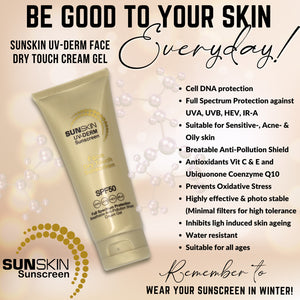 SUNSKIN | UV-Derm SPF50 Body & Face Sunscreen Lotion 75ml.