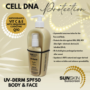 SUNSKIN | UV-Derm SPF50 Body & Face Sunscreen Lotion 50ml.