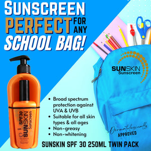 SUNSKIN | Original SPF50 Body & Face Sunscreen Twin Pack 250ml.