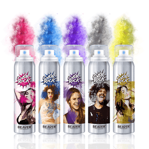 Beaver Professional | Color Rock temporary hair spray-on shades 120ml. - Muque
