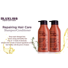Load image into Gallery viewer, LUXLISS Repairing Brazilian Therapy Keratin &amp; Collagen Conditioner 500ml.