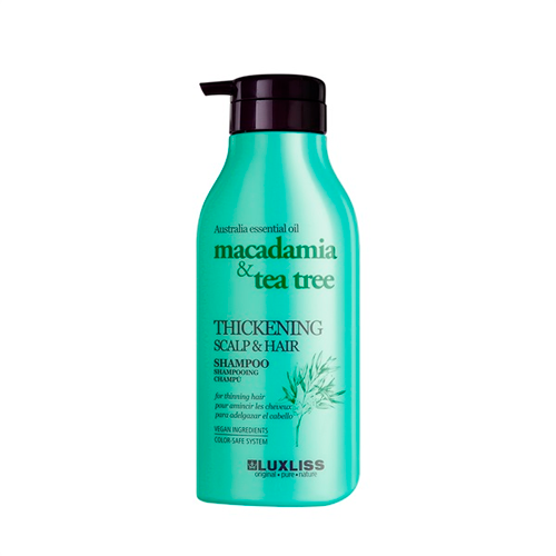 LUXLISS Thickening Australian Macadamia & Tea Tree oil scalp & hair Shampoo 500ml.
