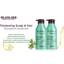 Load image into Gallery viewer, LUXLISS Thickening Australian Macadamia &amp; Tea Tree oil scalp &amp; hair Shampoo 500ml.