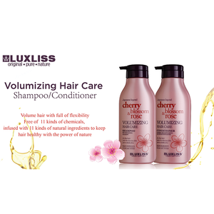 LUXLISS Volumizing Japanese legend Cherry blossom & Rose oil shampoo 500ml.